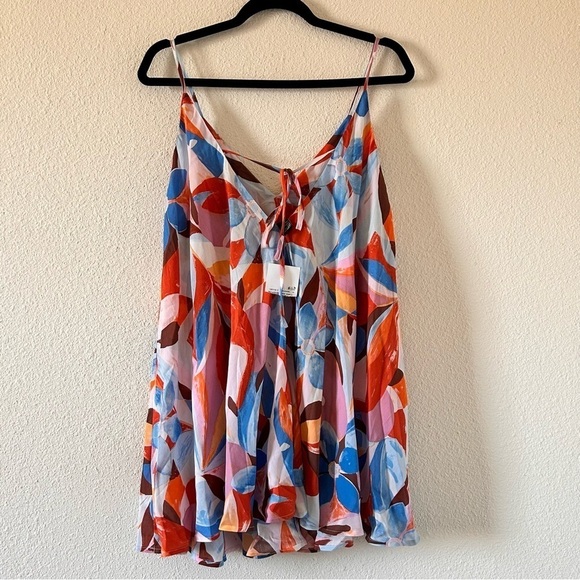 Forever 21 Women Small Dress Tunic NWT Artsy Floral Boho Shift Relax - Picture 5 of 9